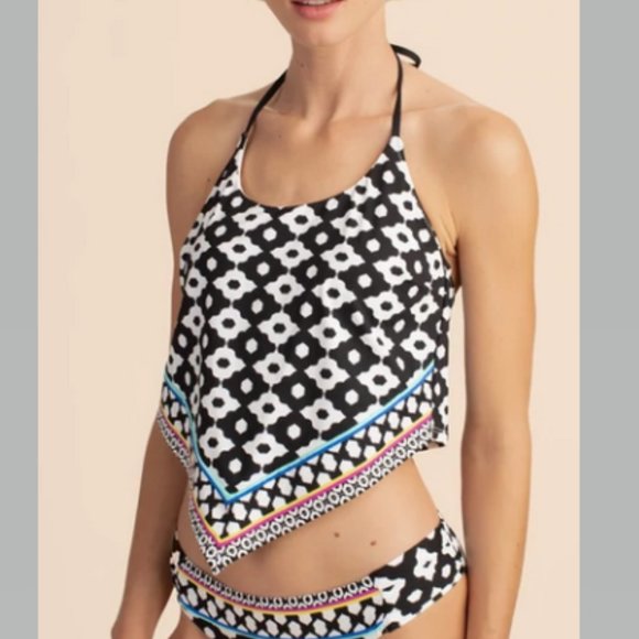 Trina Turk ONYX IKAT SCARF TANKINI Top